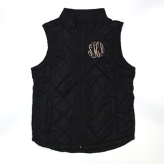 BLOOPER KIDS: Monogrammed Kids Puffer Vest