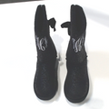 BLOOPER SHOES: Monogrammed Sherpa Tie Booties