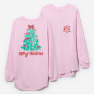 Monogrammed Christmas Tree Shirt | Light Pink