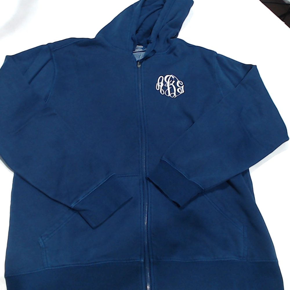 BLOOPER CLOTHING: Monogrammed Hooded Sweatshirt Jacket