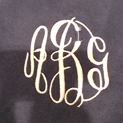BLOOPER CLOTHING: Monogrammed Hooded Sweatshirt Jacket