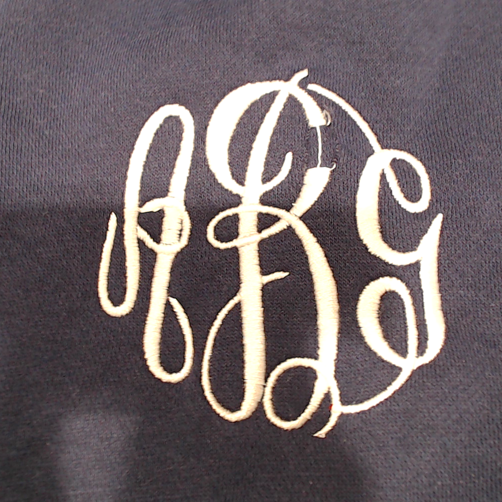 BLOOPER CLOTHING: Monogrammed Hooded Sweatshirt Jacket