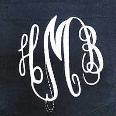 BLOOPER CLOTHING: Monogrammed Long Sleeve Shirt