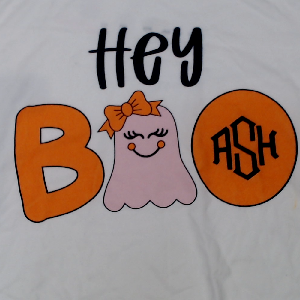 BLOOPER KIDS: Personalized Kids Hey Boo Long Sleeve Shirt