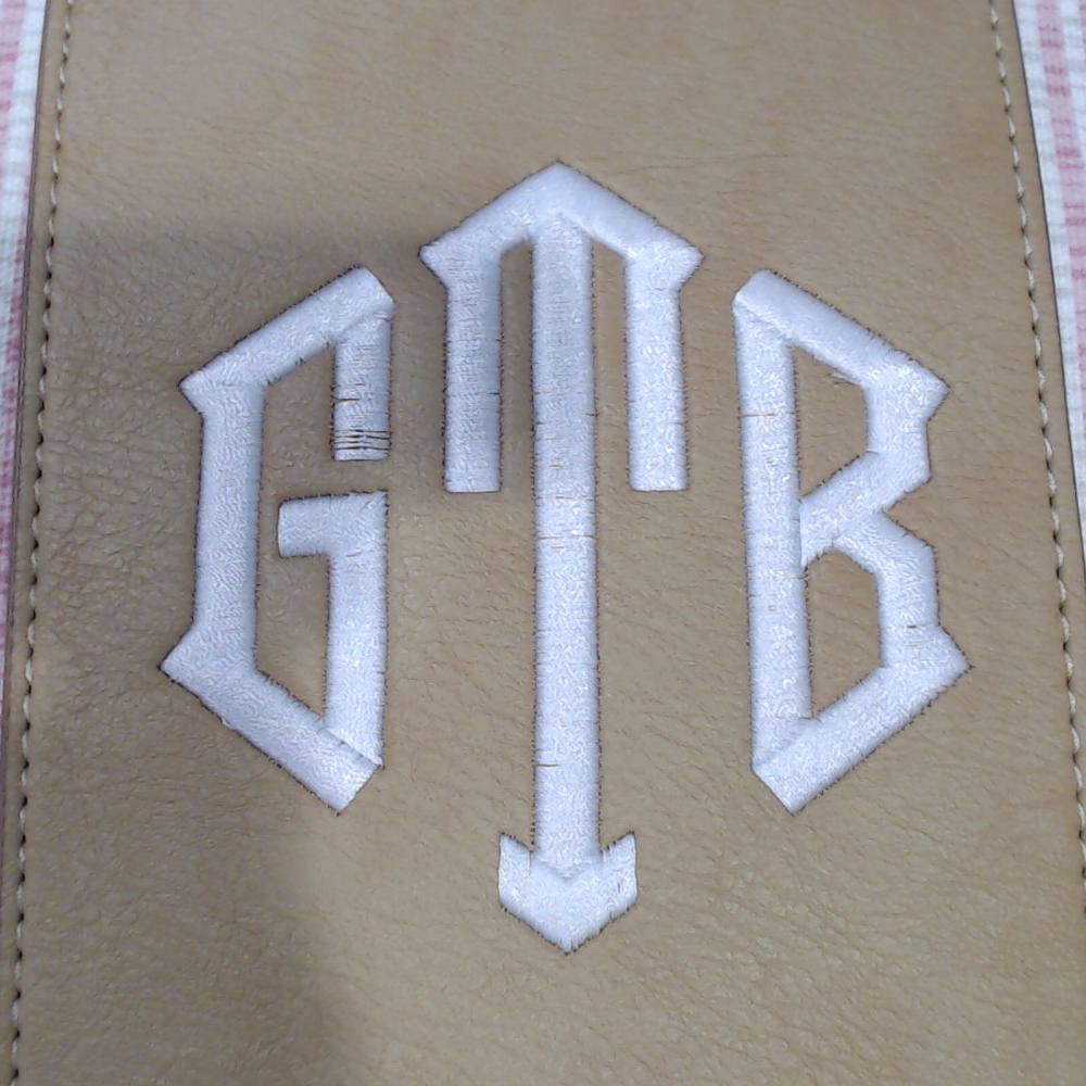 BLOOPER BAG: Monogrammed Seersucker Weekender