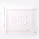 Monogrammed Acrylic Tray | Clear