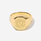 Monogrammed Signet Ring | Gold