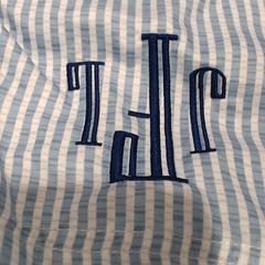 BLOOPER KIDS: Monogrammed Boys Swim Trunks