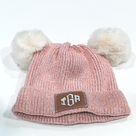 BLOOPER KIDS: Monogrammed Kids Pom Pom Beanie