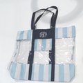 BLOOPER BAG: Monogrammed Clear Beach Tote