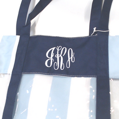 BLOOPER BAG: Monogrammed Clear Beach Tote