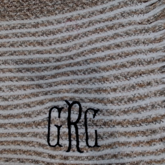 BLOOPER CLOTHING: Monogrammed Striped Chenille Poncho
