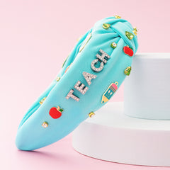 close up of teacher headband