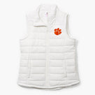 Clemson Tigers Puffer Vest | White