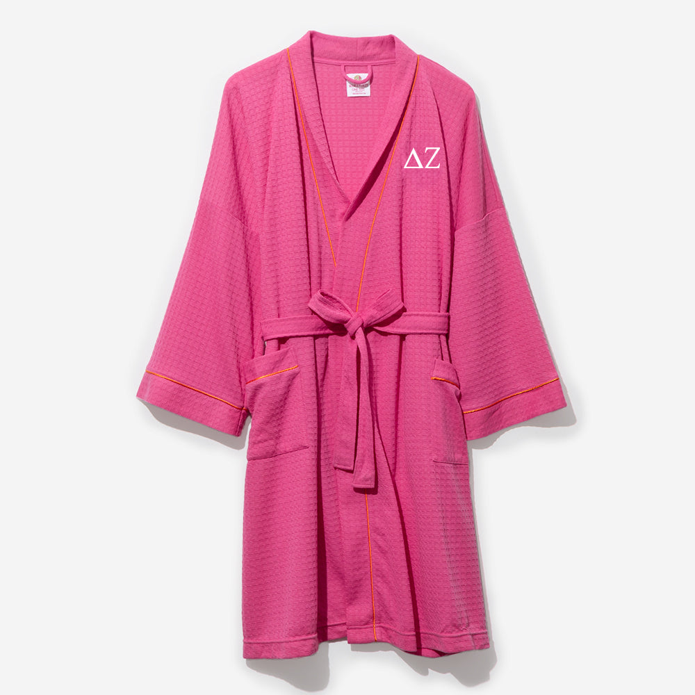 Delta Zeta Waffle Robe | Hot Pink