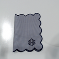 BLOOPER ACCESSORY: Monogrammed Scalloped Placemat
