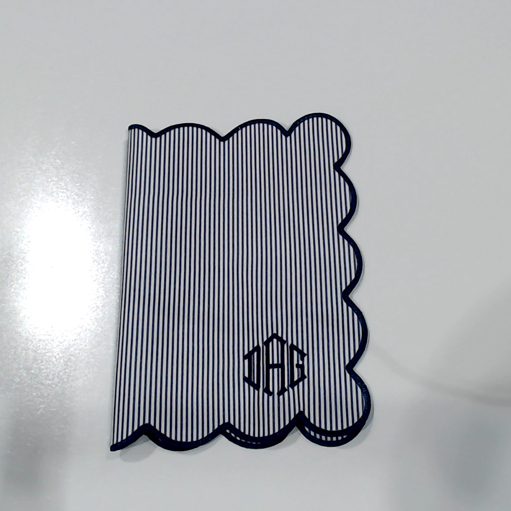 BLOOPER ACCESSORY: Monogrammed Scalloped Placemat