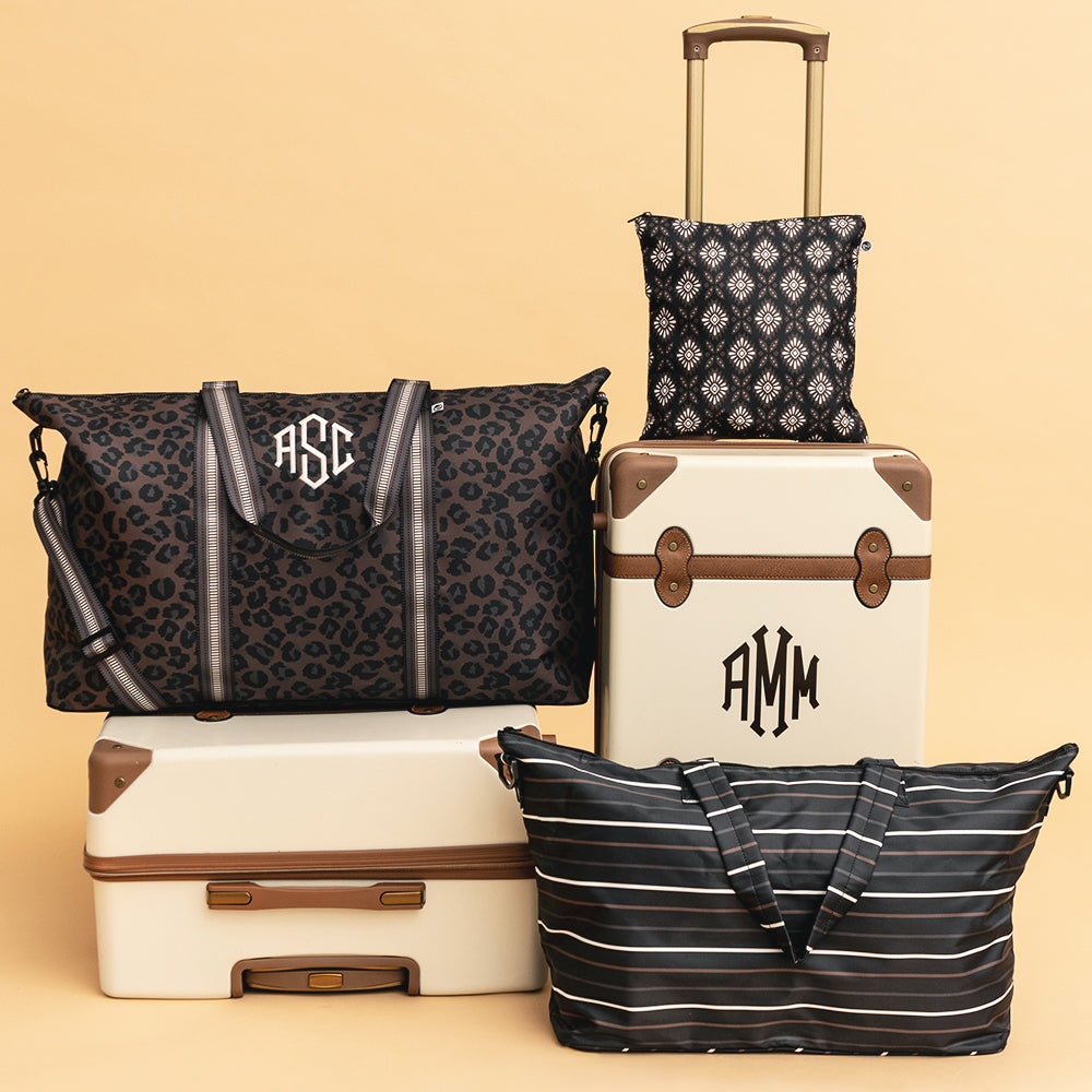 エモーショナルワールド EMOTIONAL WORLD TRAVEL BAG 30 フリンジ総柄ハンドバッグ メンズ Personalized Travel Bag Set | Marleylilly