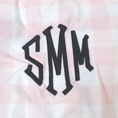 BLOOPER SWIM: Monogrammed High Neck Bikini Top