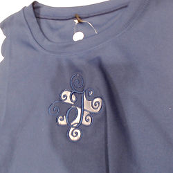 BLOOPER CLOTHING: Monogrammed Scalloped Exercise Dress