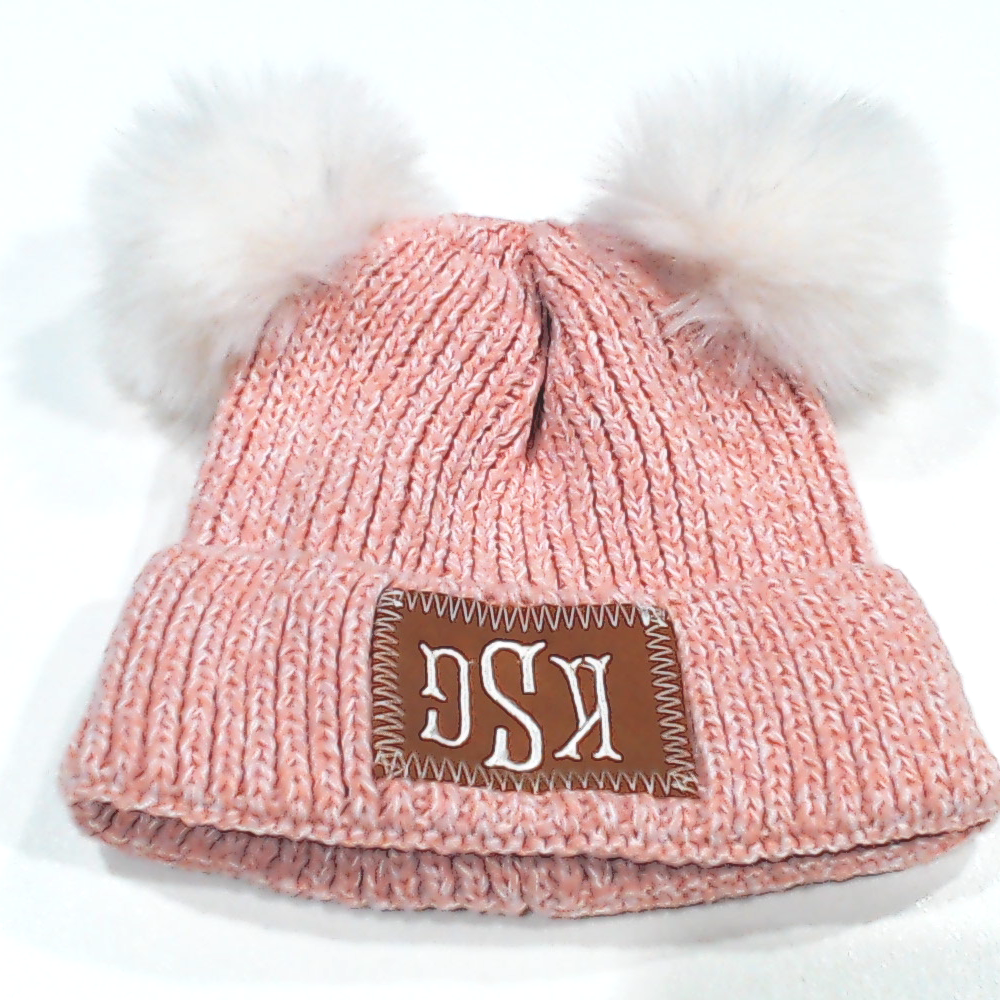 BLOOPER KIDS: Monogrammed Kids Pom Pom Beanie