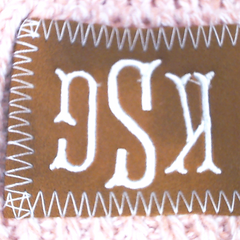 BLOOPER KIDS: Monogrammed Kids Pom Pom Beanie