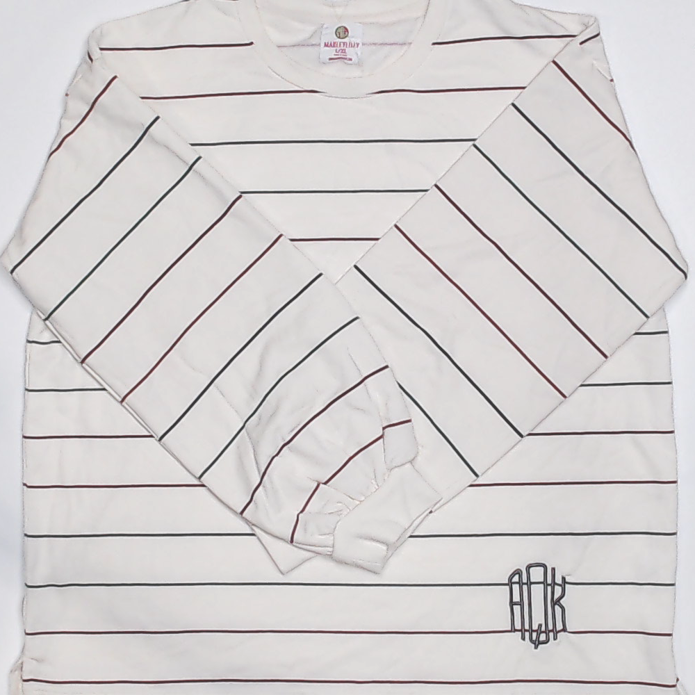 BLOOPER CLOTHING: Monogrammed Puff Sleeve Sweatshirt