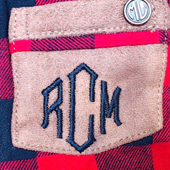 BLOOPER KIDS: Monogrammed Kids Plaid Layering Tunic
