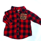 BLOOPER KIDS: Monogrammed Kids Plaid Layering Tunic