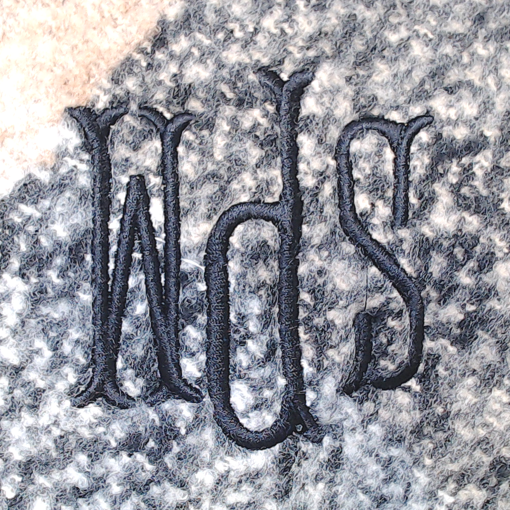 BLOOPER CLOTHING: Monogrammed Plaid Poncho