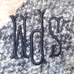 BLOOPER CLOTHING: Monogrammed Plaid Poncho