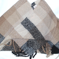 BLOOPER CLOTHING: Monogrammed Plaid Poncho
