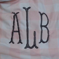 BLOOPER SWIM: Monogrammed High Neck Bikini Top