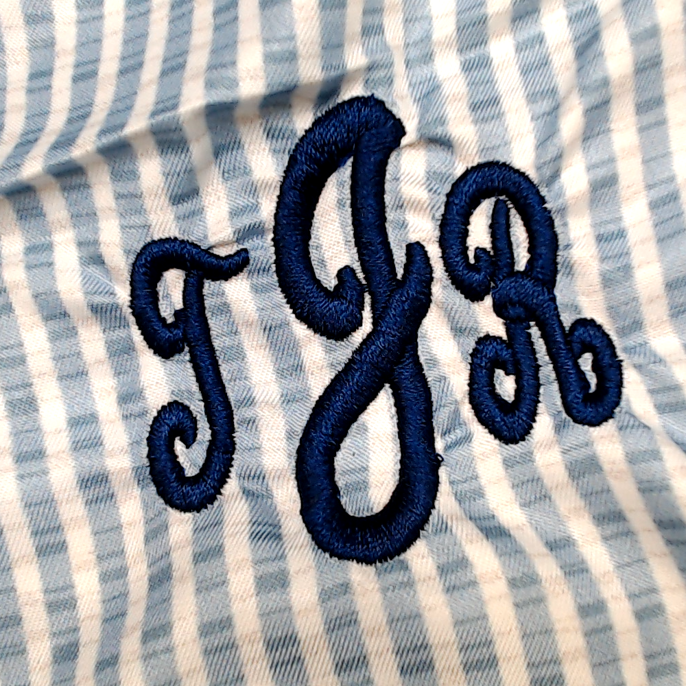 BLOOPER KIDS: Monogrammed Boys Swim Trunks