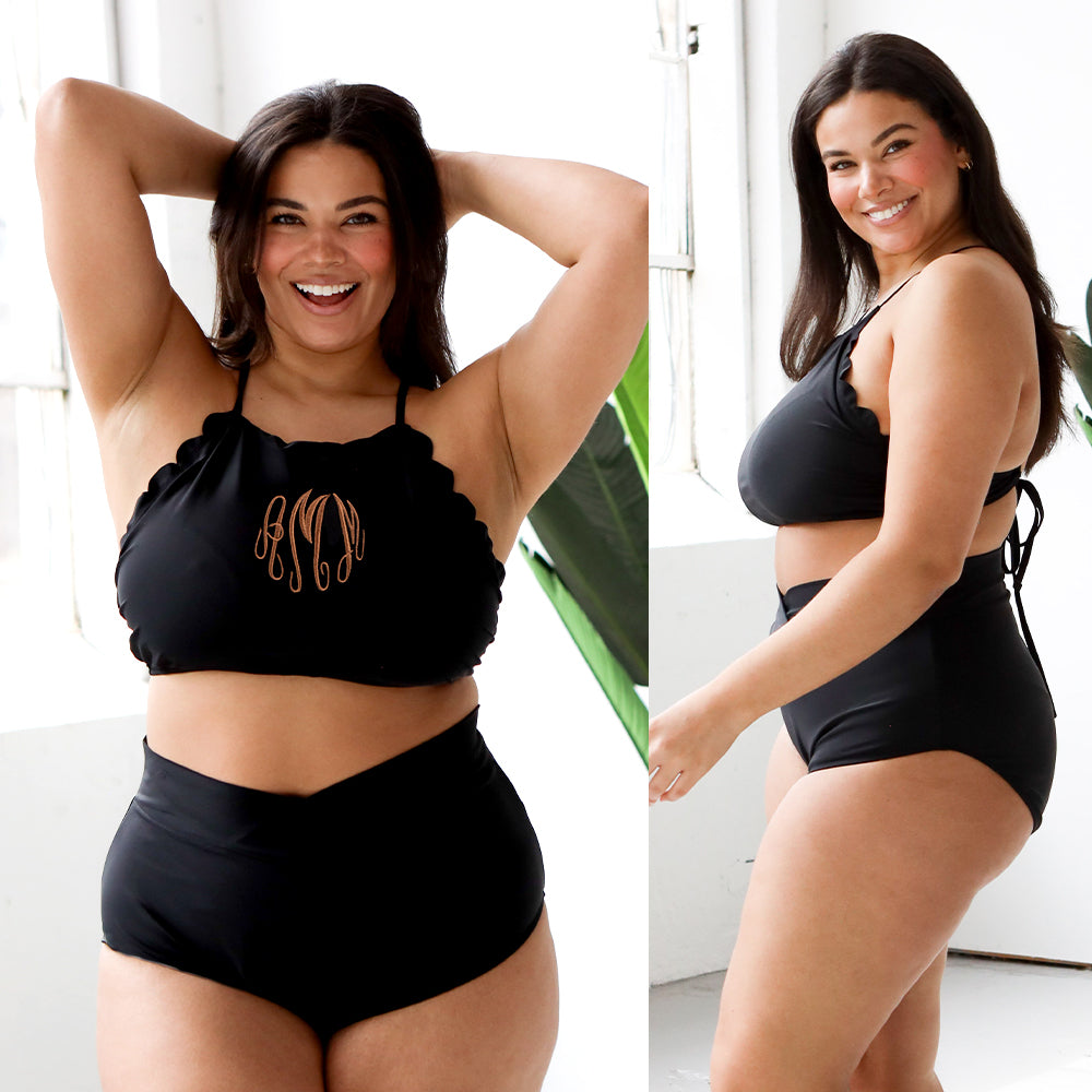 high waisted bikini bottoms