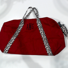 BLOOPER BAG: Monogrammed Weekend Bag