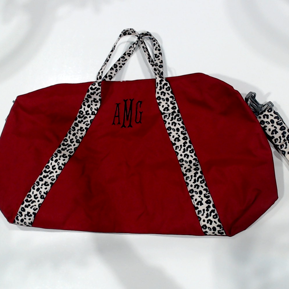 BLOOPER BAG: Monogrammed Weekend Bag