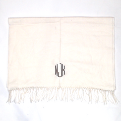 BLOOPER ACCESSORY: Monogrammed Cashmere Feel Scarf
