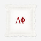 Alpha Phi Pillow Sham | White