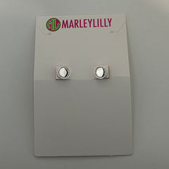 BLOOPER ACCESSORY: Blank Pave Disc Earrings