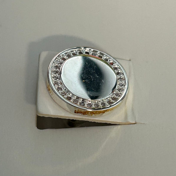 BLOOPER ACCESSORY: Blank Pave Disc Earrings