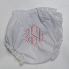 BLOOPER KIDS: Monogrammed White Eyelet Baby Bloomers