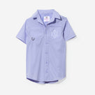 Monogrammed Kids Fishing Shirt | Lavender