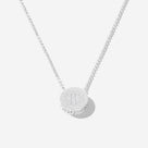 Monogrammed Pave Necklace | Silver