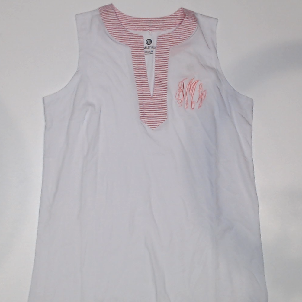 BLOOPER SWIM: Monogrammed Sleeveless Cover Up