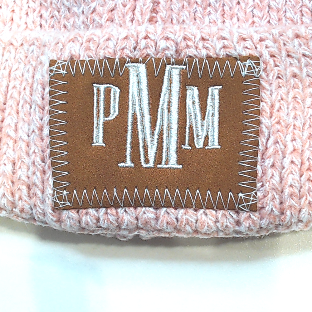 BLOOPER KIDS: Monogrammed Kids Pom Pom Beanie