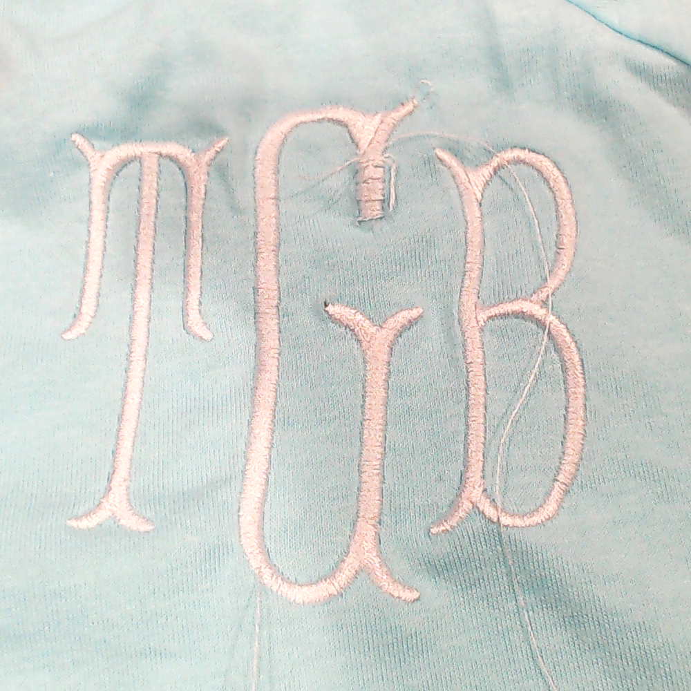 BLOOPER SWIM: Monogrammed Accent Cover Up