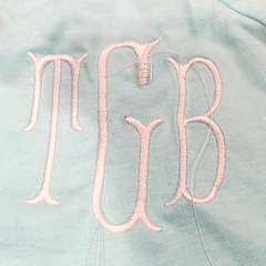 BLOOPER SWIM: Monogrammed Accent Cover Up