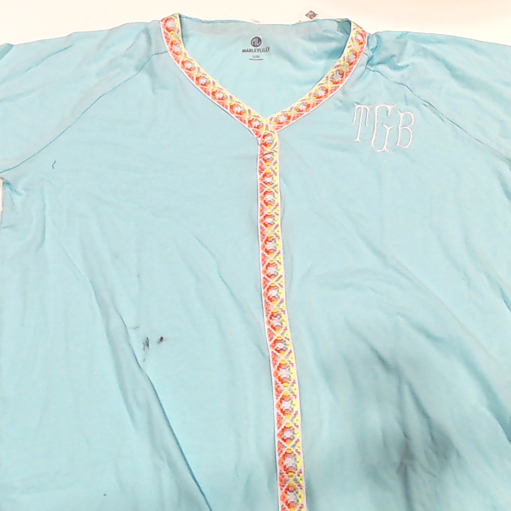 BLOOPER SWIM: Monogrammed Accent Cover Up