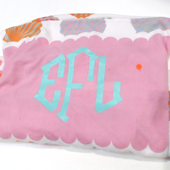 BLOOPER SWIM: Monogrammed Chair Cover